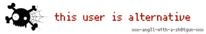 This user is alternative